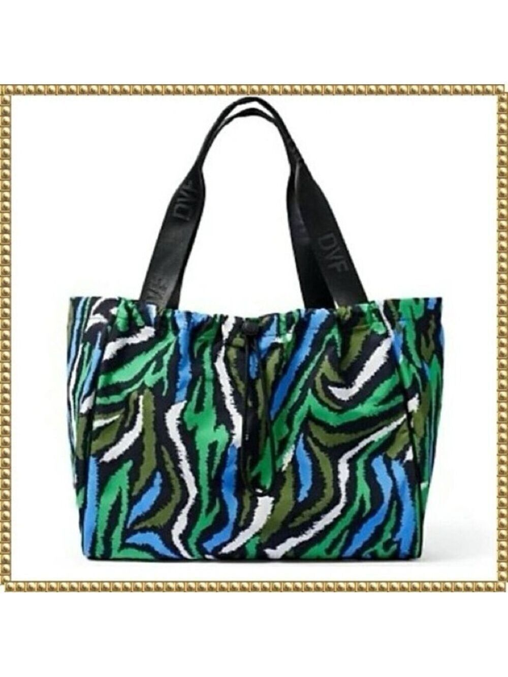 Diane von Furstenberg Target Zebra Tote Bag
